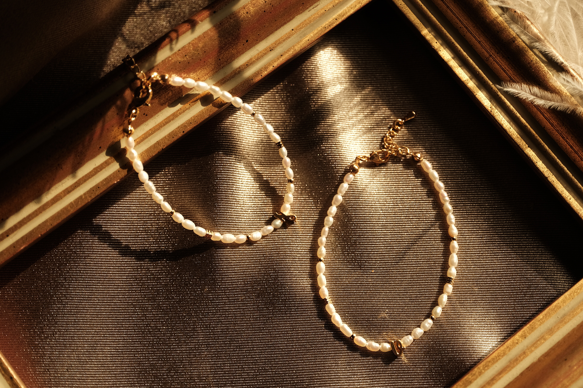 黃銅飾品, 手鍊, 飾品, 黃銅,天然珍珠,英文字母,客製,珍珠,鍍18k金,18kgp