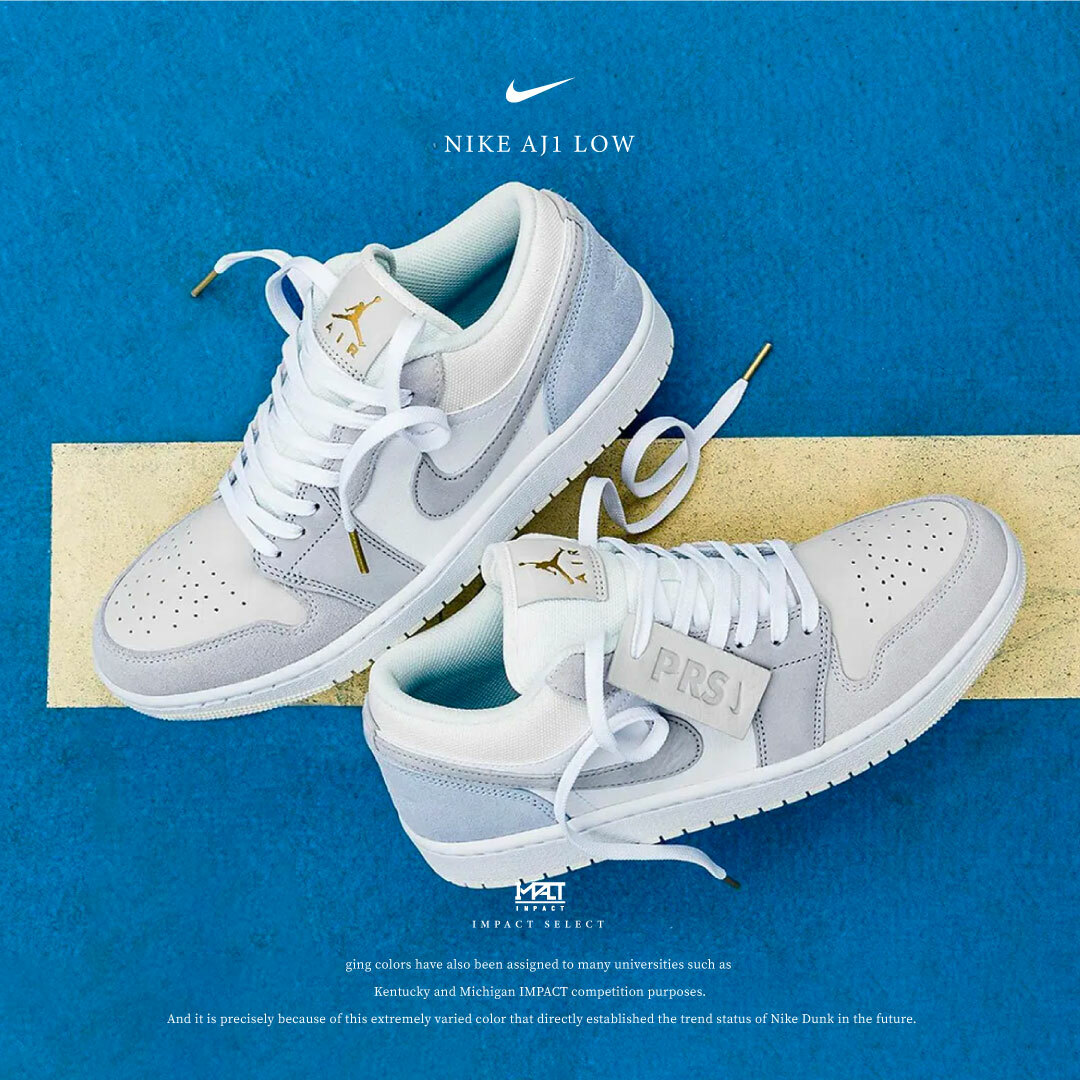 Nike Aj1 Low 巴黎 限定配色 白灰 CV3043-100