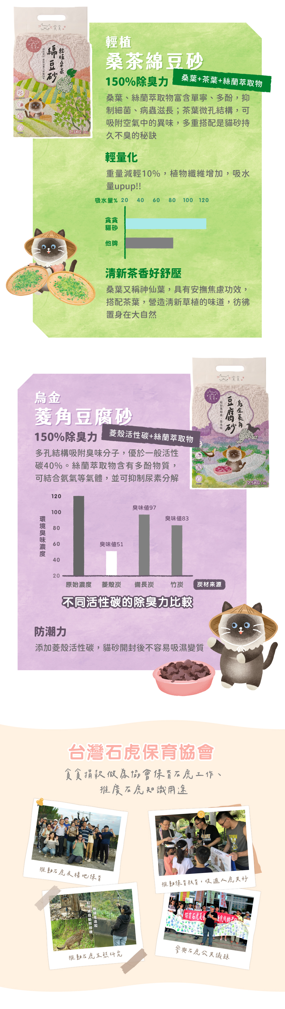 生態護育豆腐砂-烏金菱角/桑茶綿豆砂