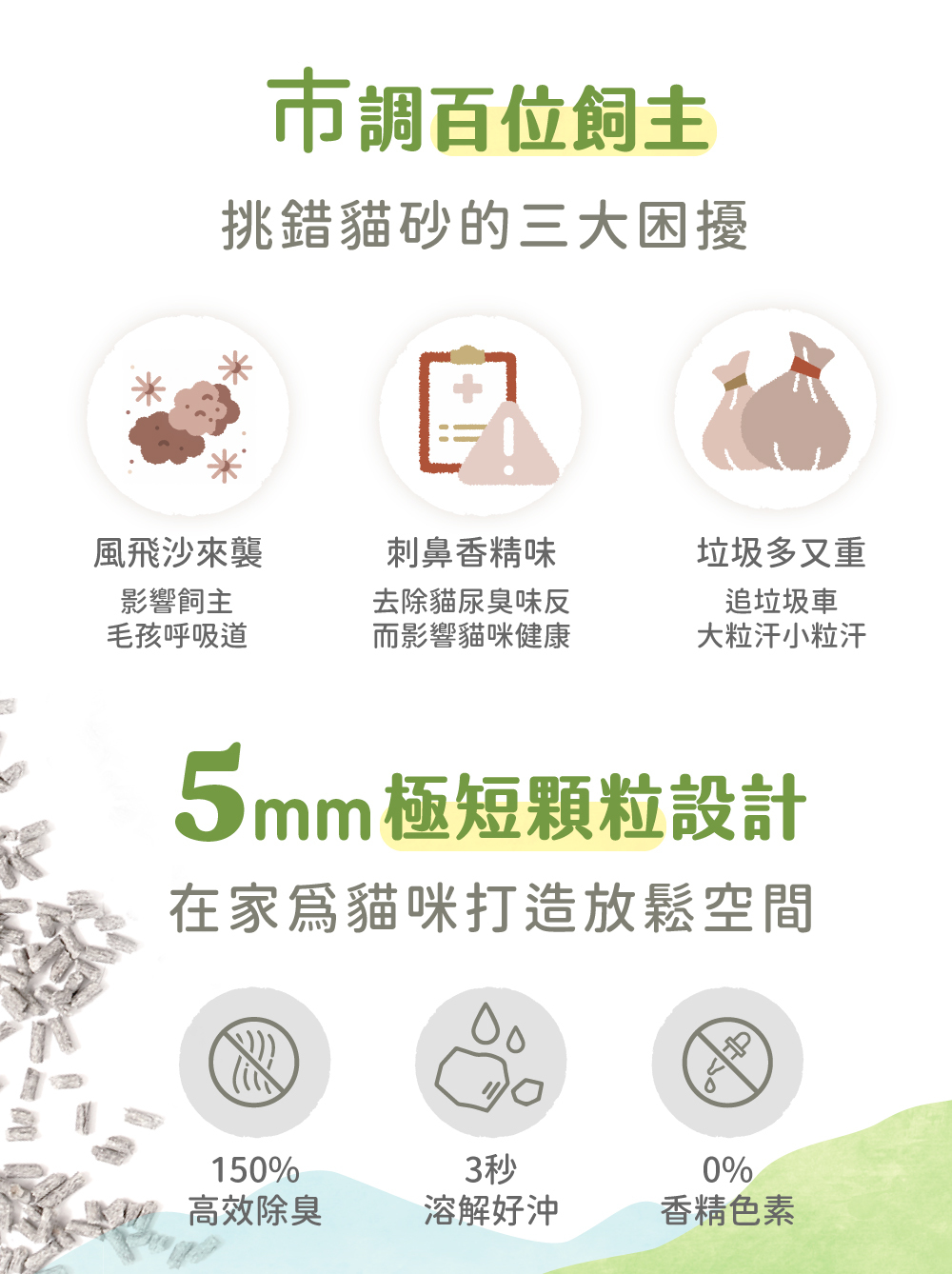 生態護育豆腐砂-烏金菱角/桑茶綿豆砂