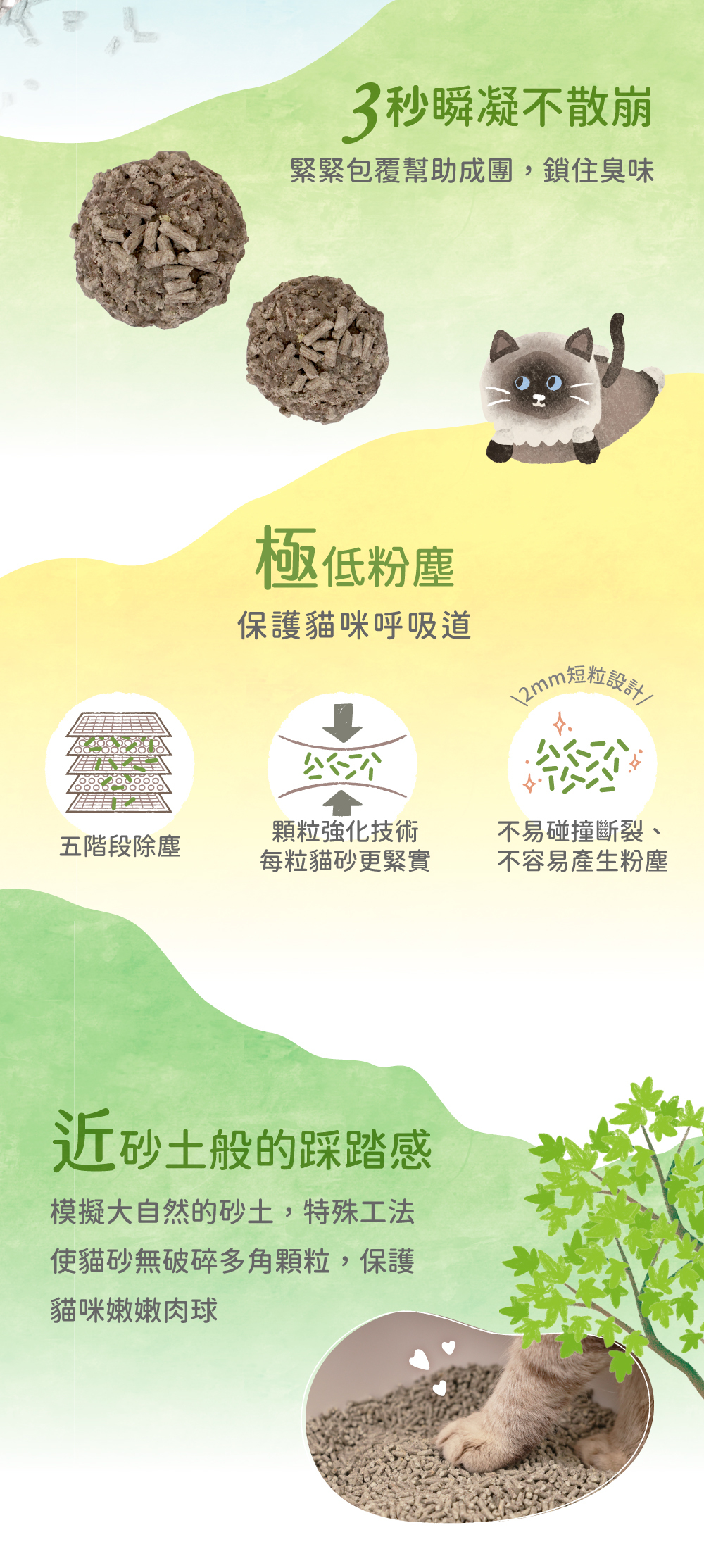 生態護育豆腐砂-烏金菱角/桑茶綿豆砂