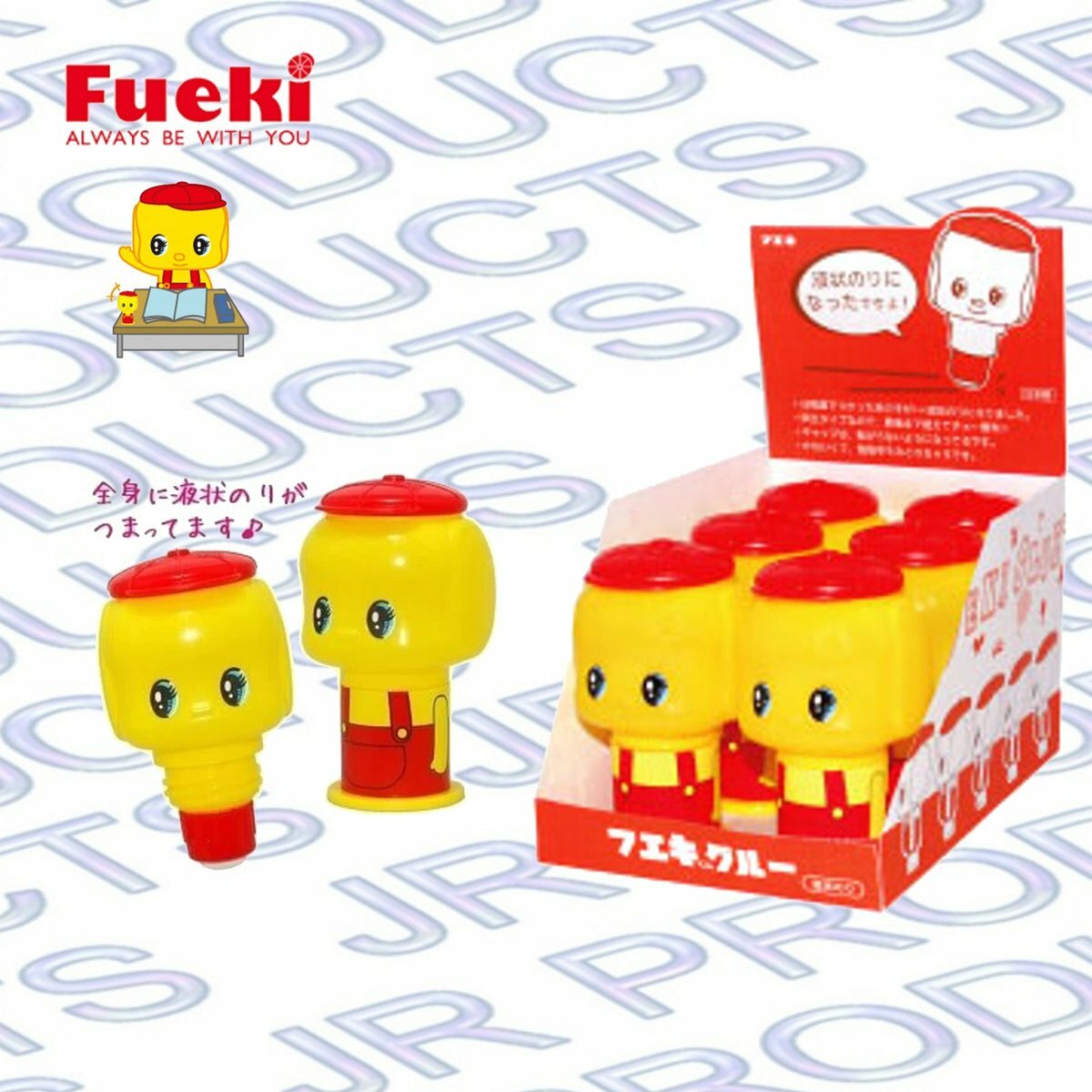 Fueki - 日本製 FUEKI 經典公仔透明膠水 60毫升 #GD6 x 6《香港行貨》- 6件
