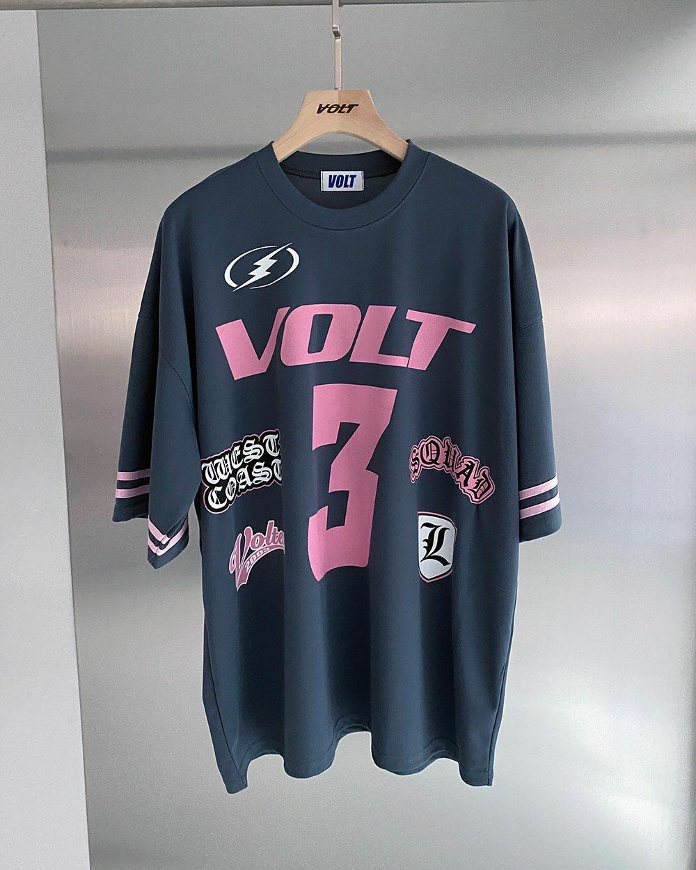 OverSize圖案英文字短袖Tee VOLT-062T