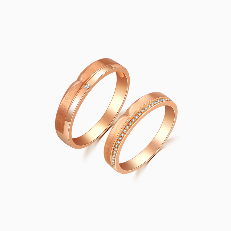 【閃耀愛】18K 鑽石情侶 / 結婚對戒