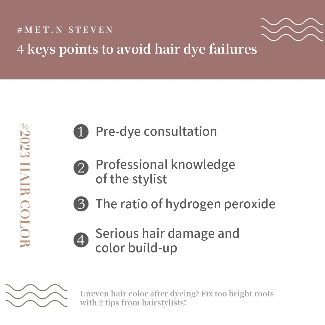 4 keys points to avoid hair dye failures