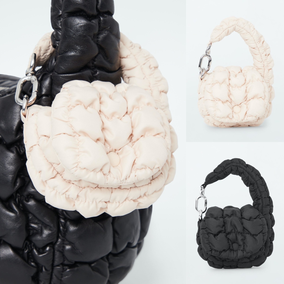 現貨┃COS QUILTED NANO BAG 迷你 雲朵包 零錢包 掛飾