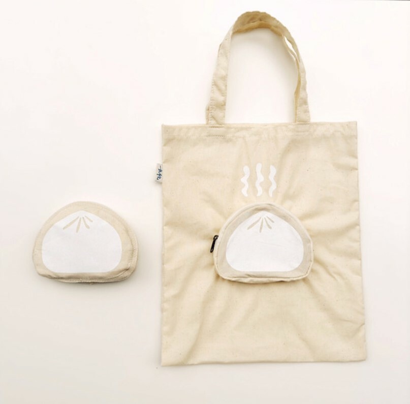 一帆布包】台湾飽バッグ - 折りたたみキャンバストート|來好 台湾雑貨店