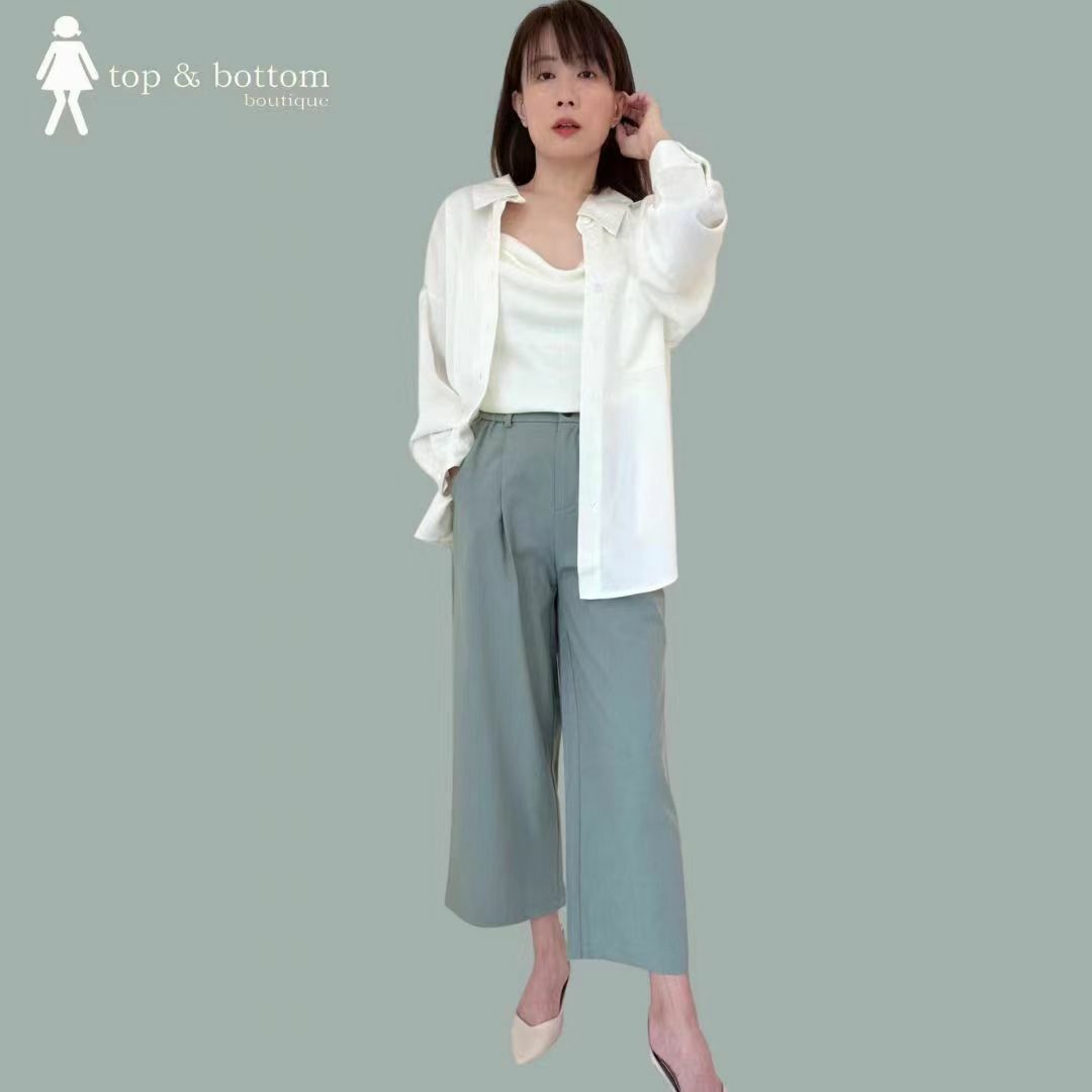 STRAP SATIN DROP NECK BLOUSE