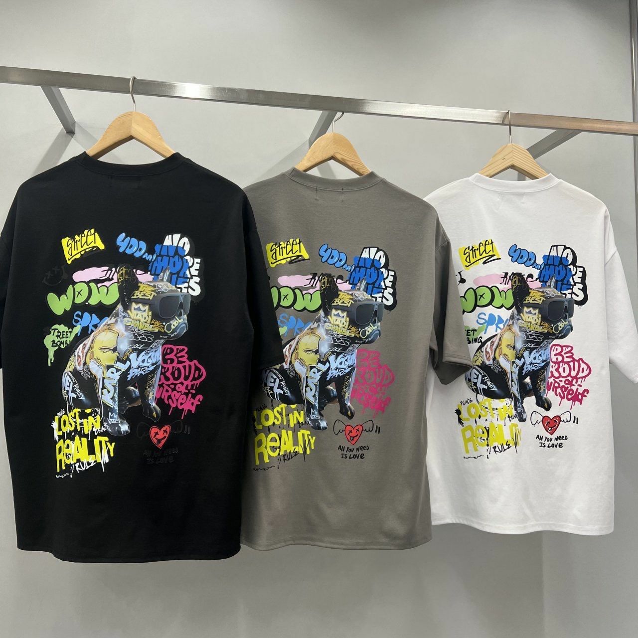 英文字圖案短袖Tee BARON-095T