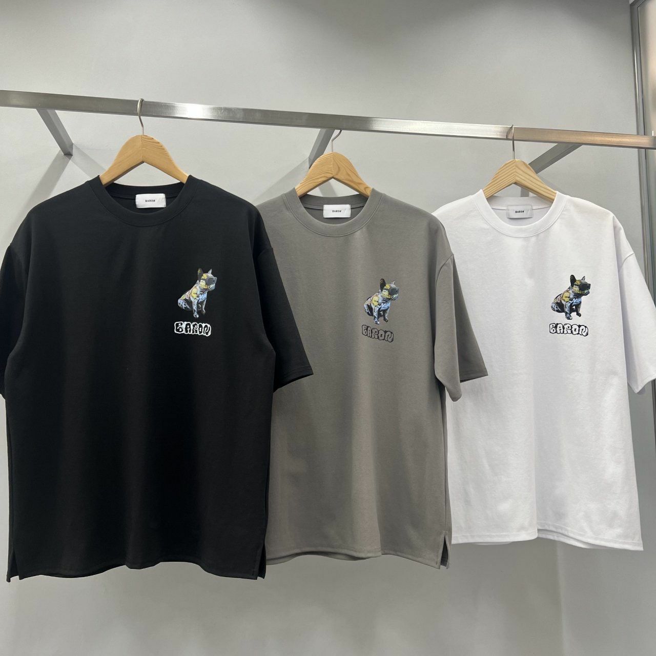 英文字圖案短袖Tee BARON-095T