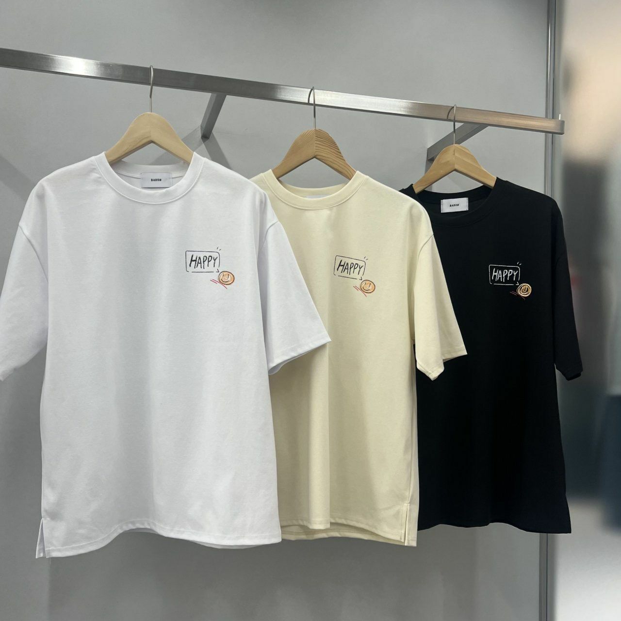 熊仔圖案英文字短袖Tee BARON-096T