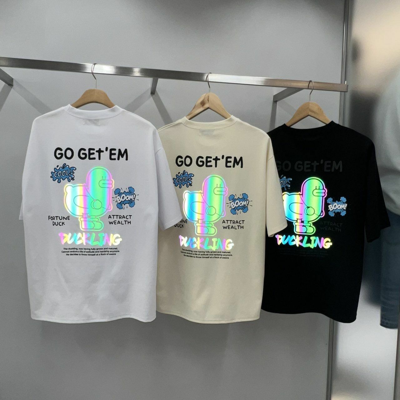 3M反光英文字圖案短袖Tee BARON-097T