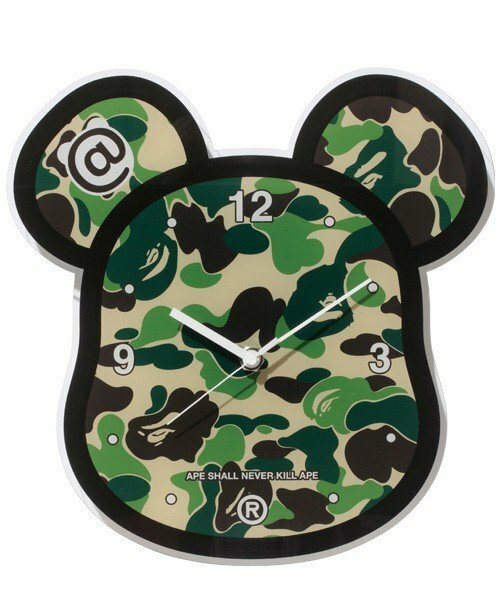 BAPE APE ABC BE@RBRICK WALL CLOCK 迷彩 時鐘 3色 現貨