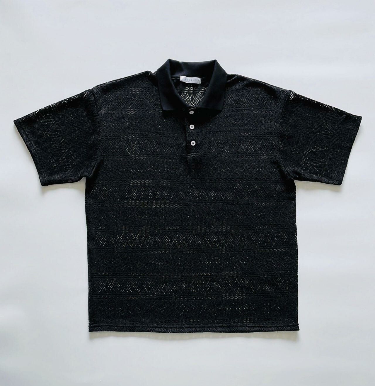 淨色暗網紋短袖Polo Tee GAMBLE-041T