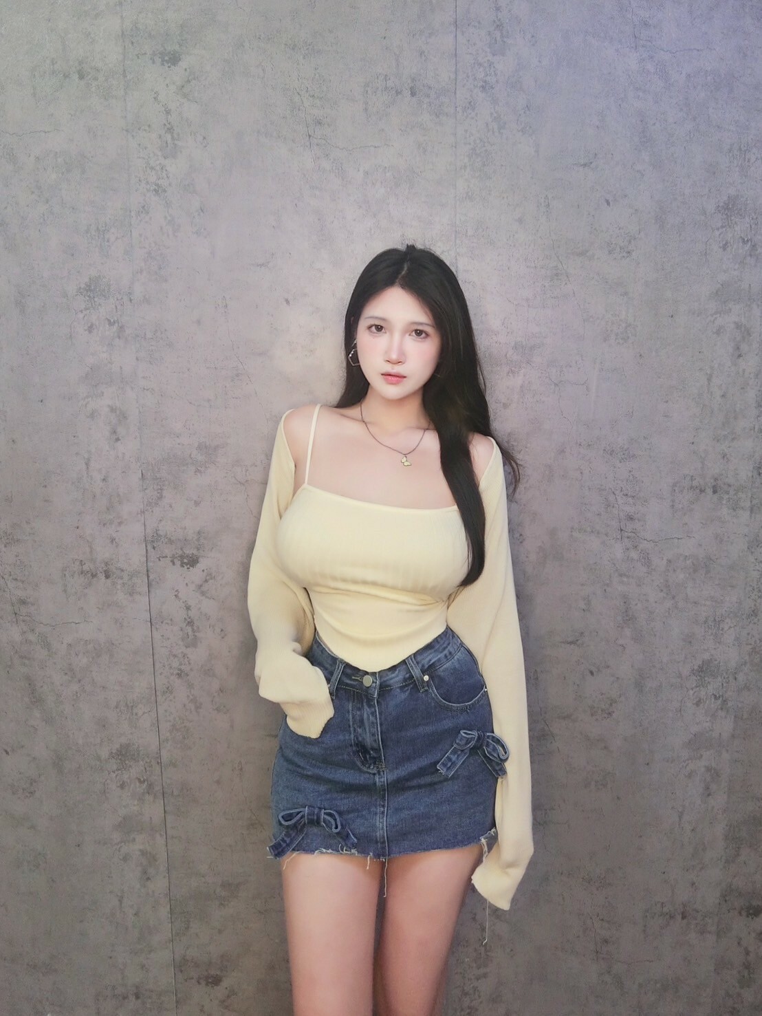 氛圍感短版針織小外套