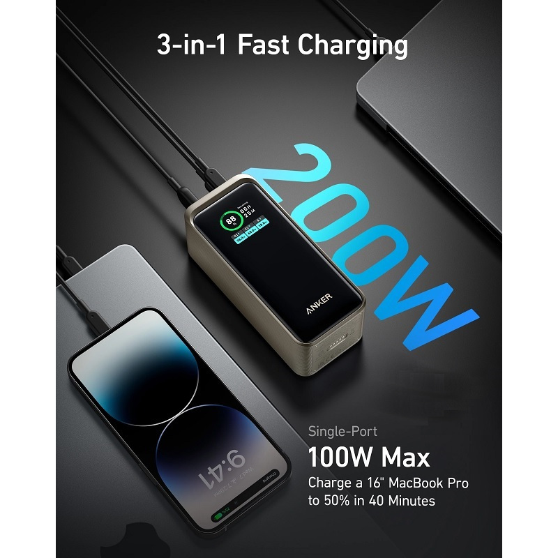 Anker Prime 20000mAh (200W) 移動電源 A1336011