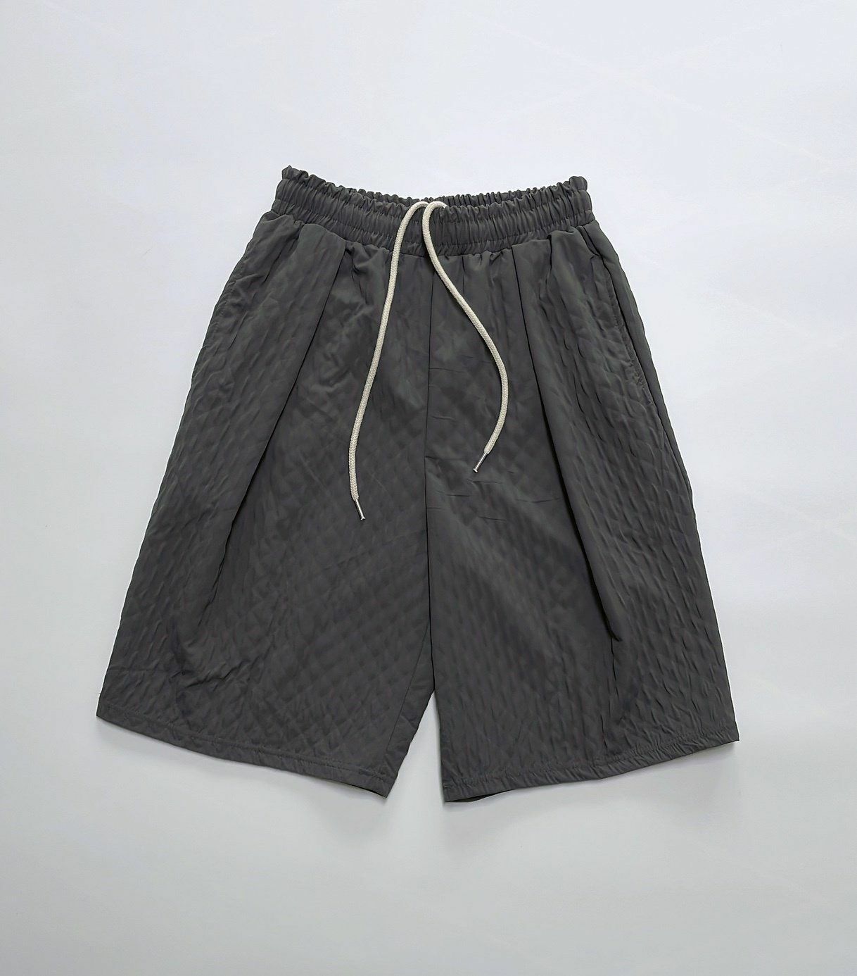 淨色暗格紋短褲 GAMBLE-042P