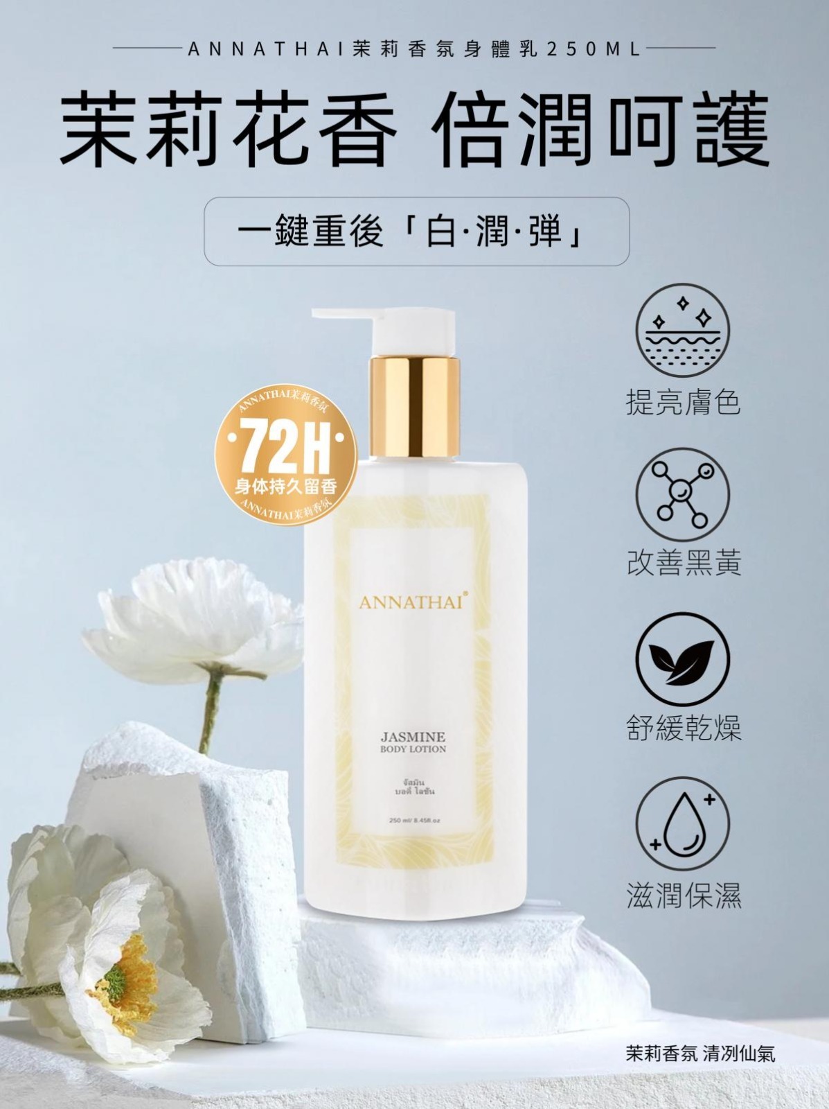 泰國 Anna Thai 茉莉花身體乳液 250ml