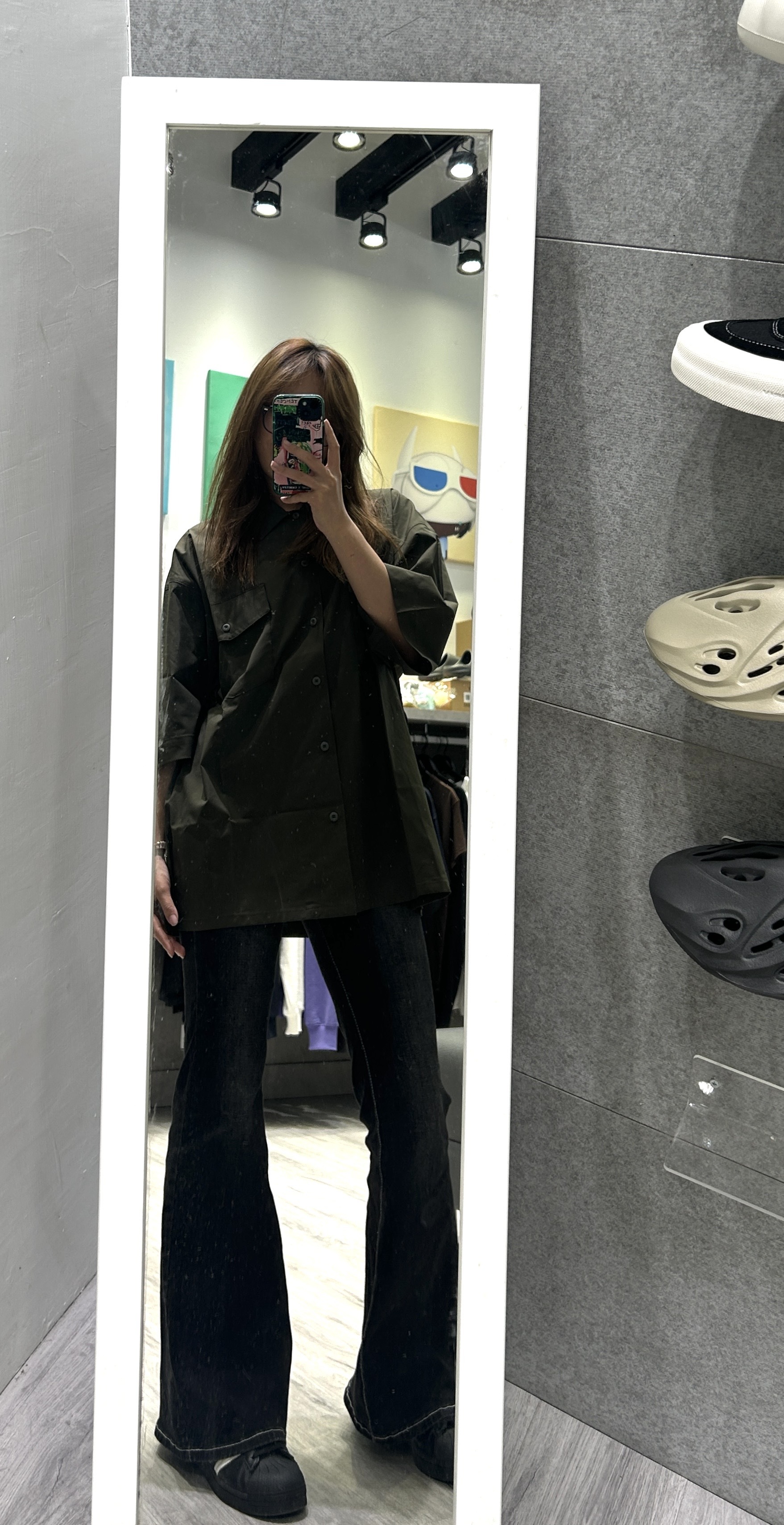 United Athle 1801-01 防撕裂材質 寬鬆落肩襯衫