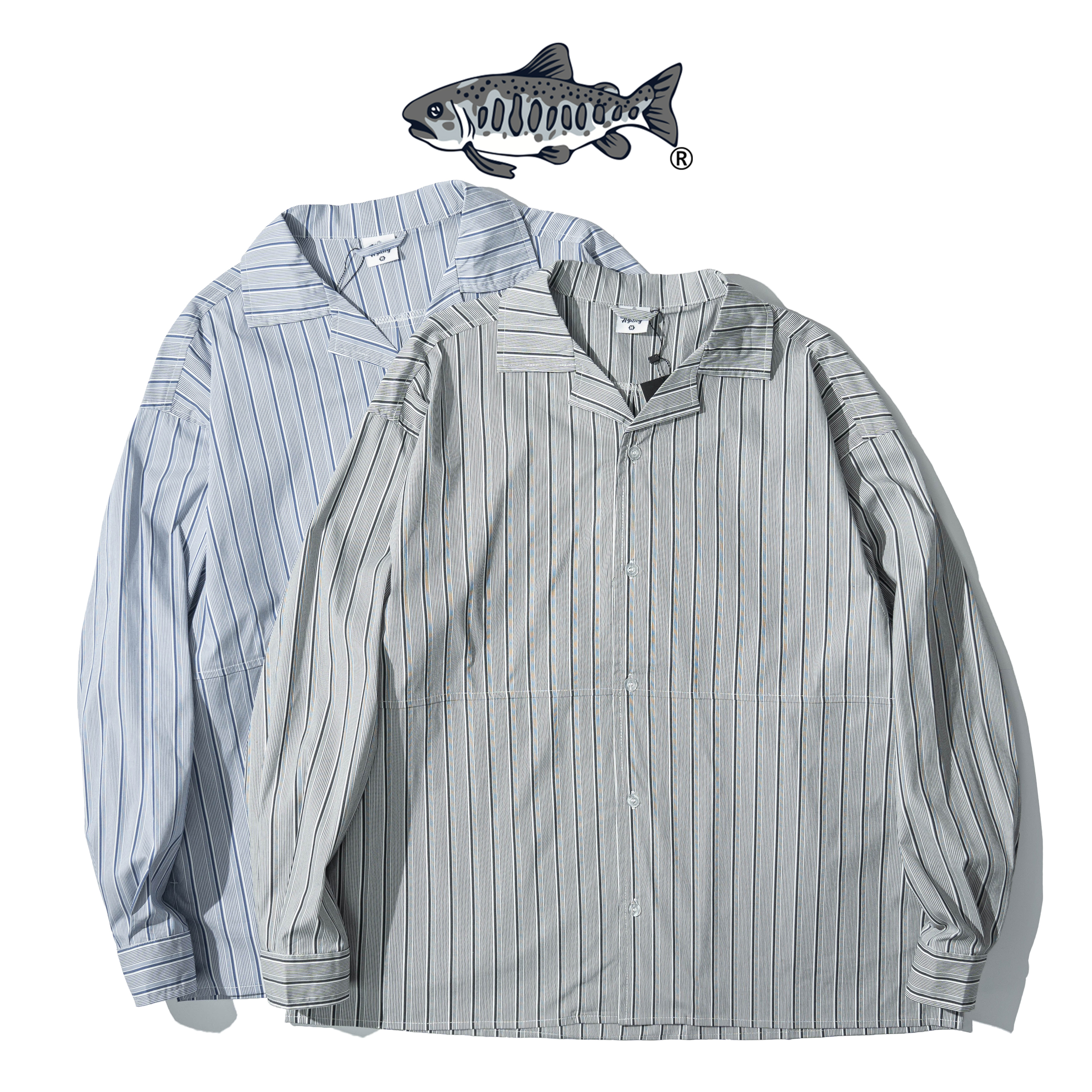 AGILITY Cuban Stripe LS Shirts 古巴領 條紋 長袖襯衫 [SH-C01]