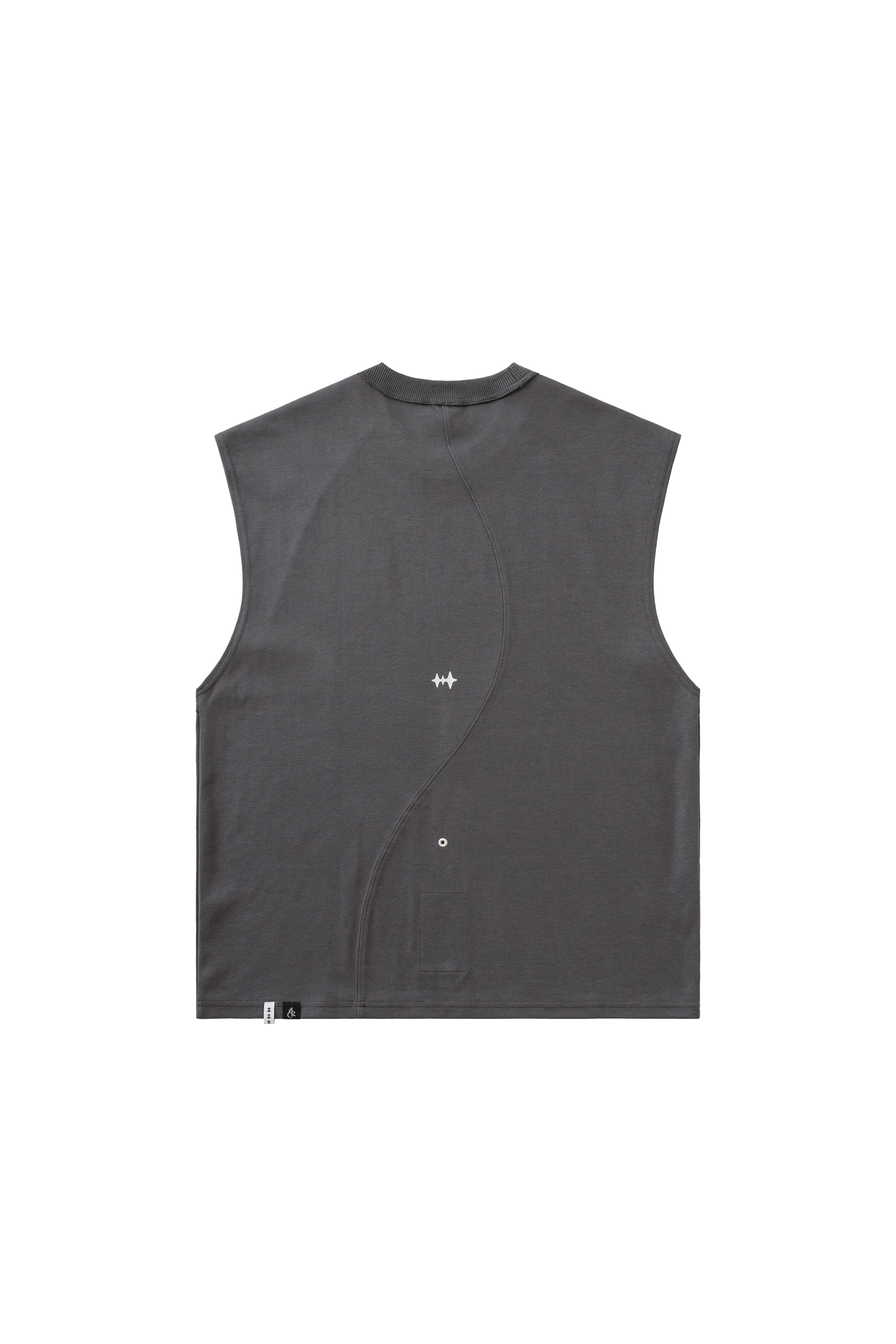 ARC SLEEVELESS T-SHIRT - CHARCOAL