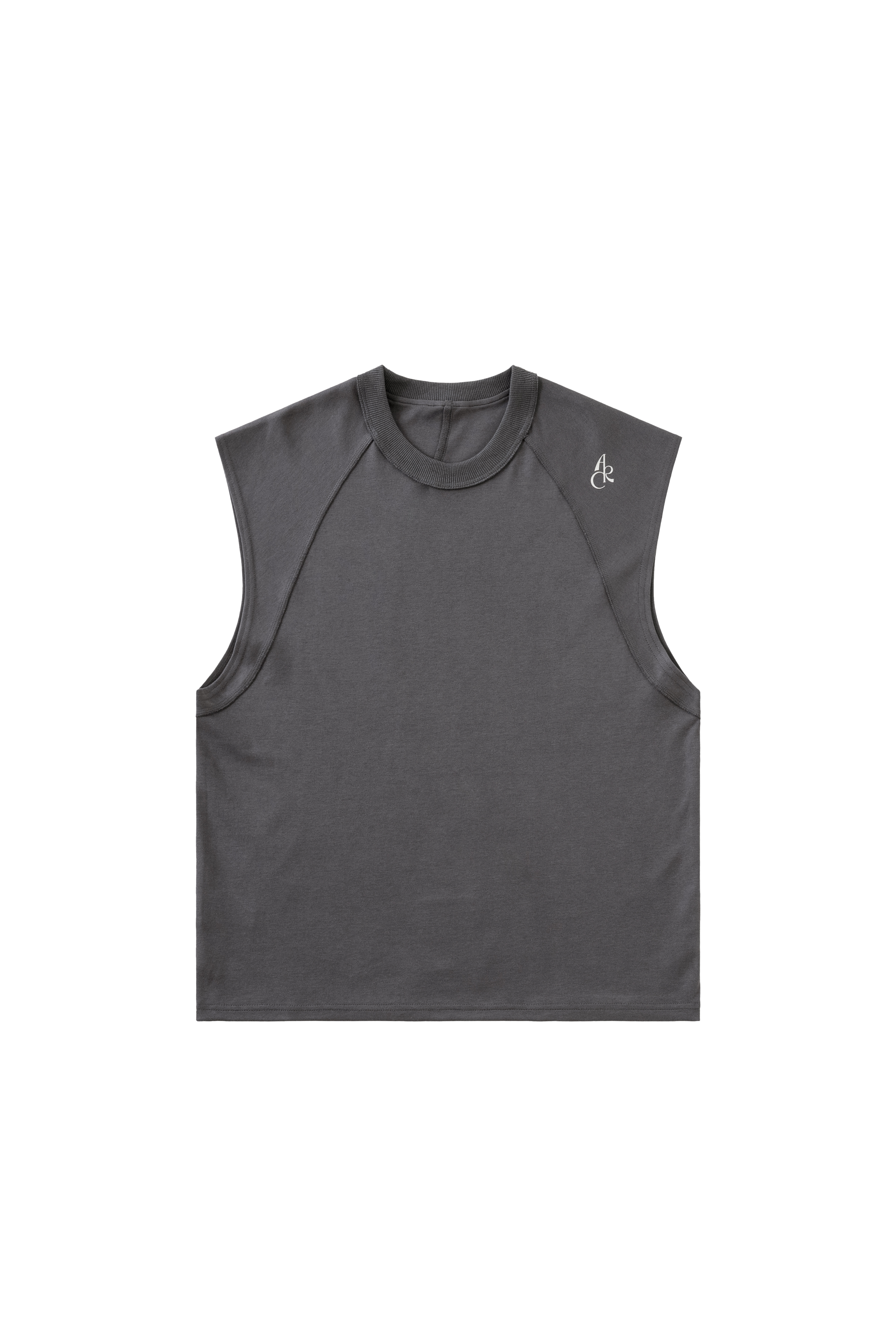 ARC SLEEVELESS T-SHIRT - CHARCOAL