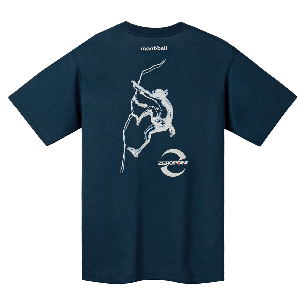 【特價款】日本montbell: 快乾透氣 Wickron T Zero-Point Logo Ganpeki