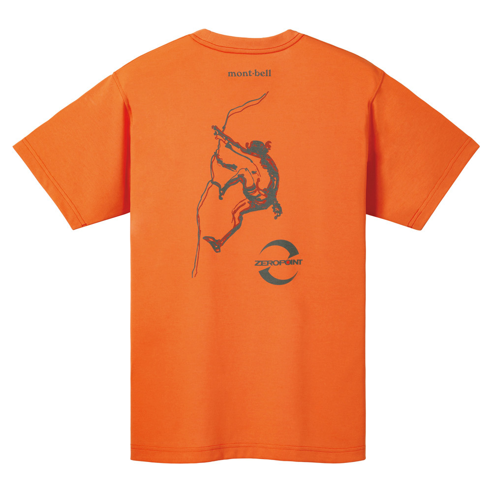【特價款】日本montbell: 快乾透氣 Wickron T Zero-Point Logo Ganpeki