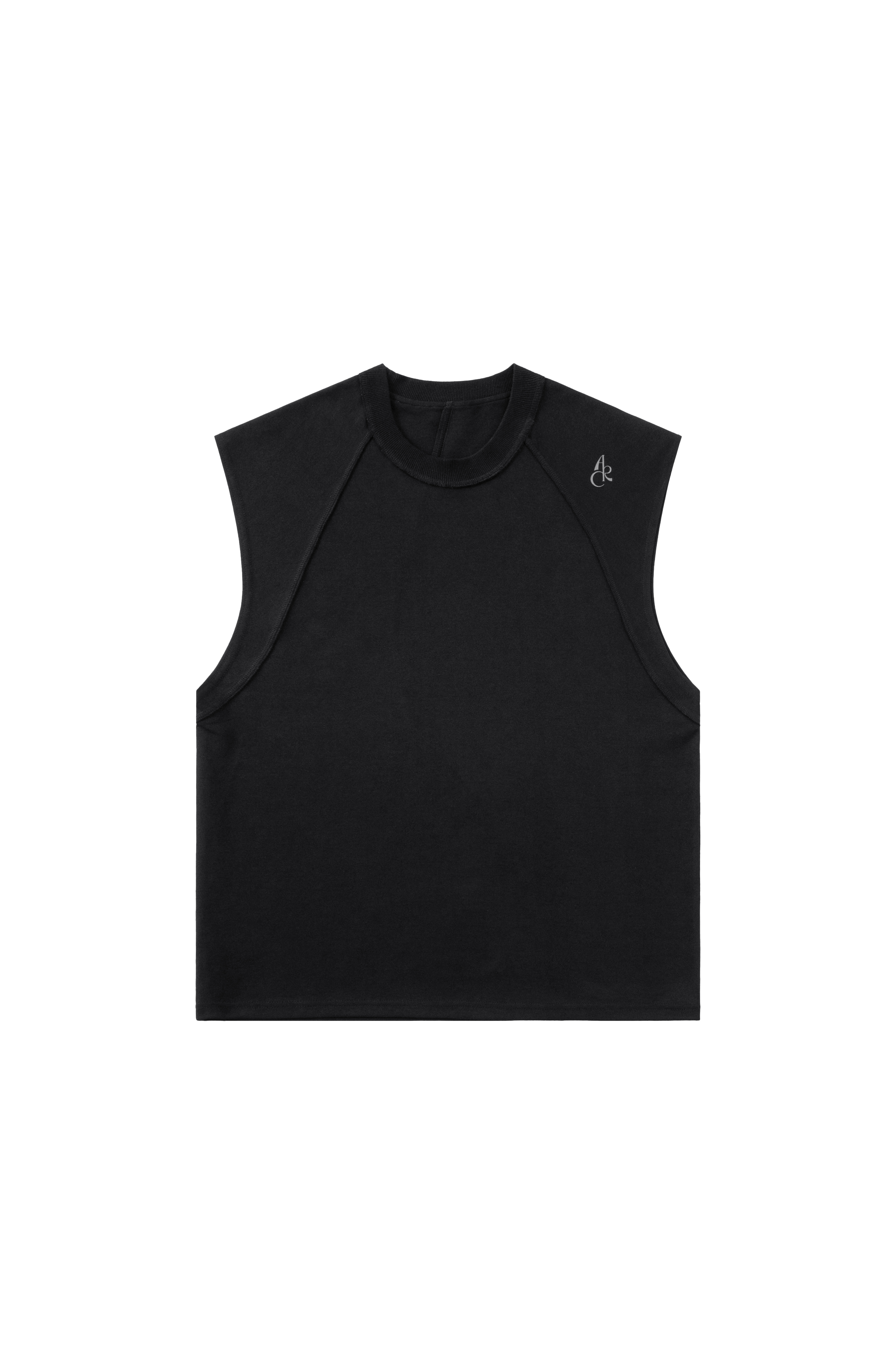 ARC SLEEVELESS T-SHIRT - BLACK