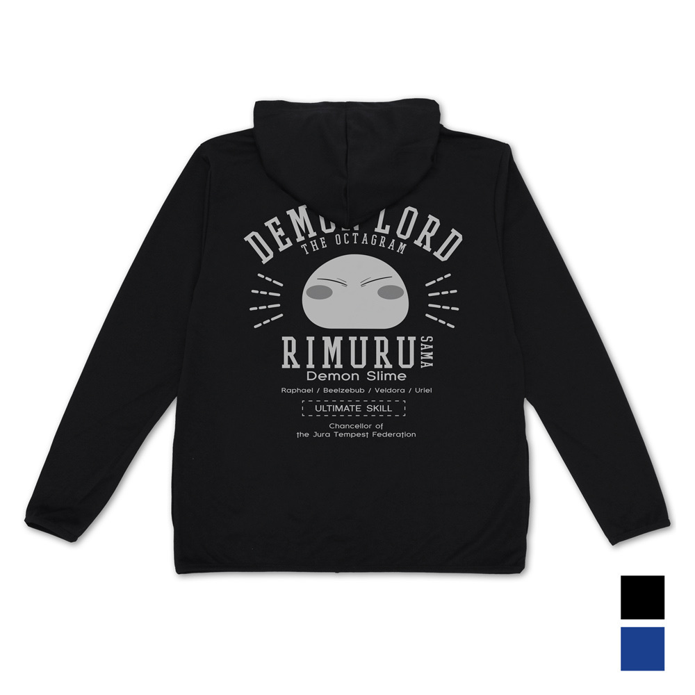 Cospa 0819 リムル様カレッジ 薄手ドライパーカー [転生したらスライムだった件] BLACK