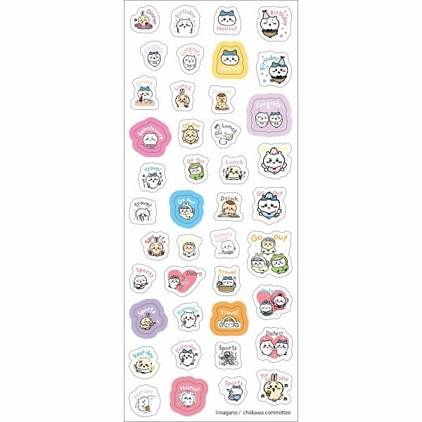 Ensky PET Sticker－Chiikawa Planner Series (A) (Japanese Stationery Brand)