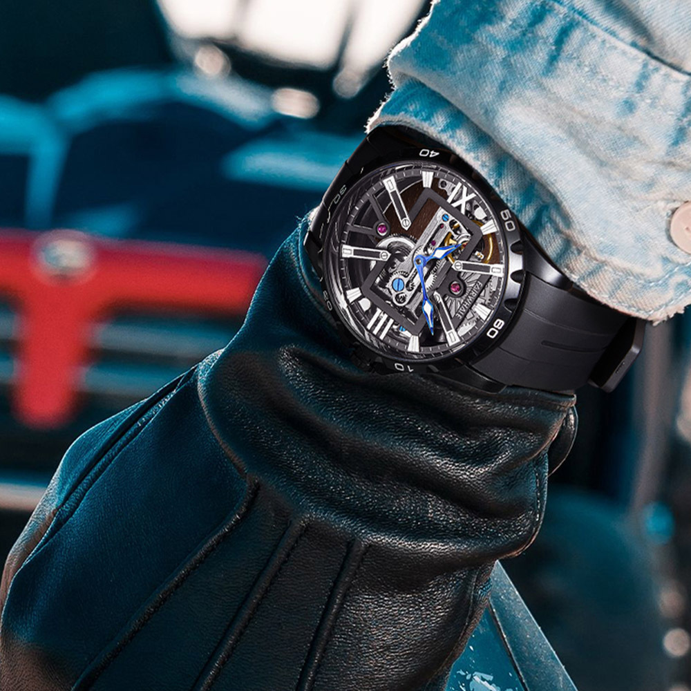 (預購)【Mark Fairwhale 馬克菲爾】 開拓者系列 6110 彰顯 釋放 性格 鏤空 機械 手錶