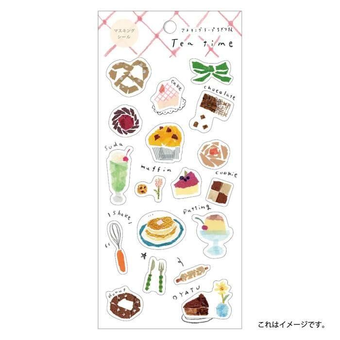 Kamiiso: Miki Tamura Sticker Sheet - Tea time