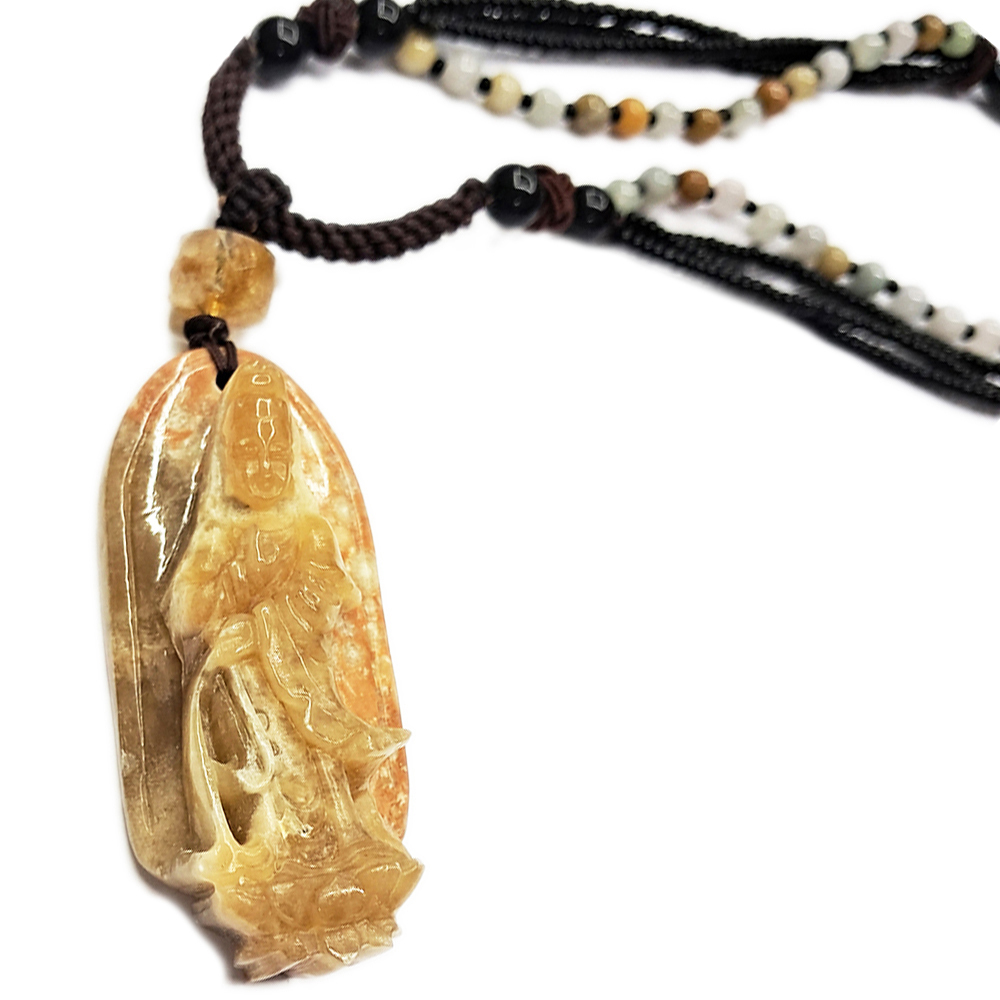 淨水觀音菩薩{龍宮舍利}玉項鍊【十方】148911