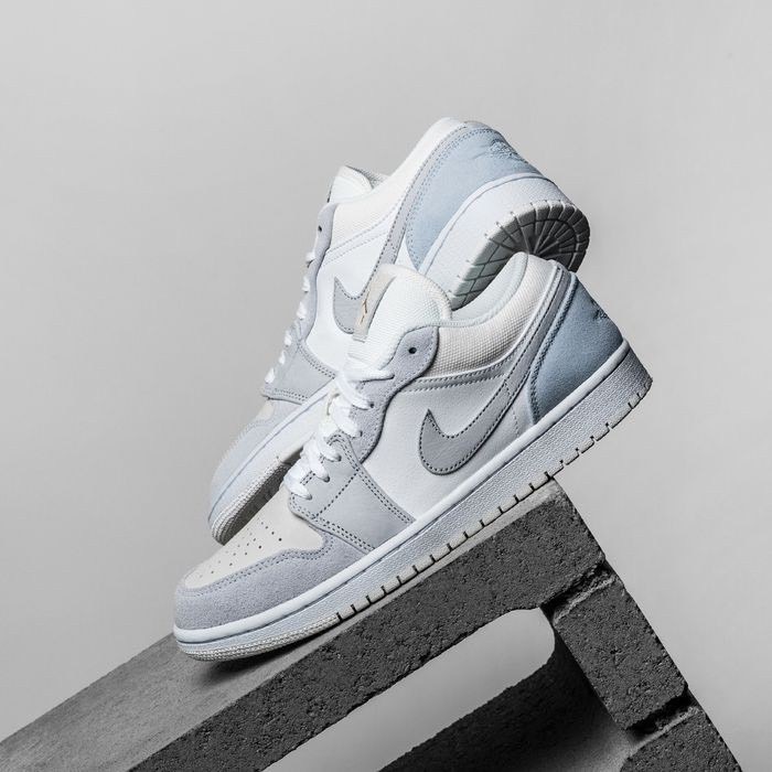 Nike Air Jordan 1 Low “Paris” 巴黎限定 小Dior 白灰 灰藍雲白 麂皮 CV3043-100
