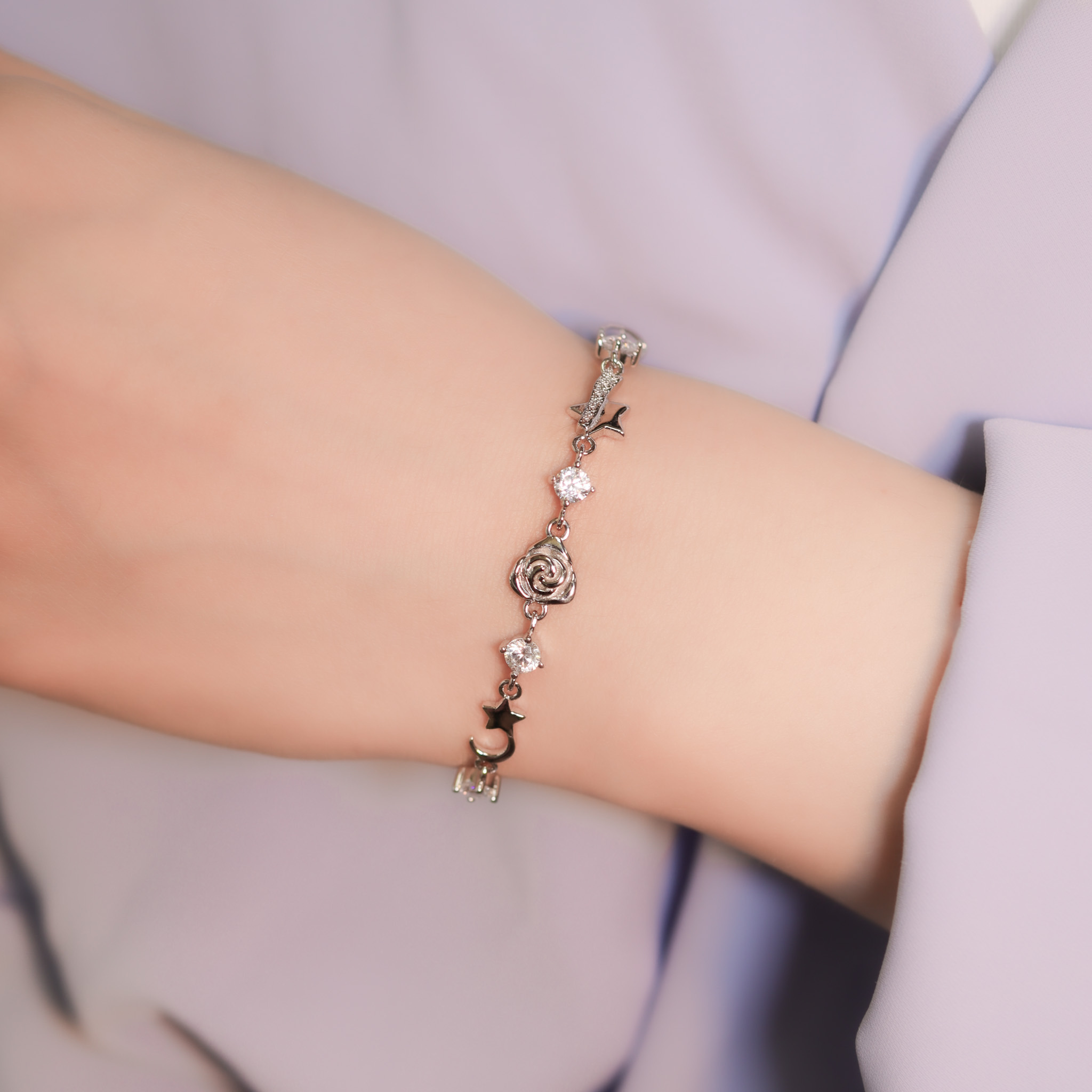 | 925 Silver | Starry Love Bracelet | BR1125 |