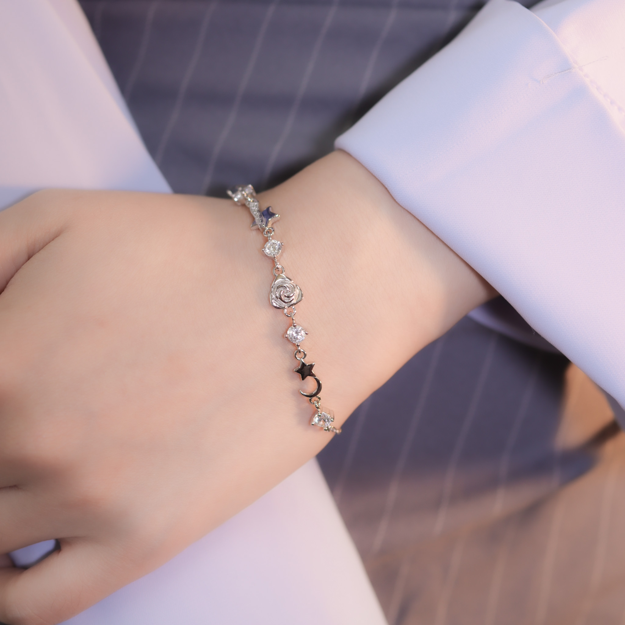 | 925 Silver | Starry Love Bracelet | BR1125 |