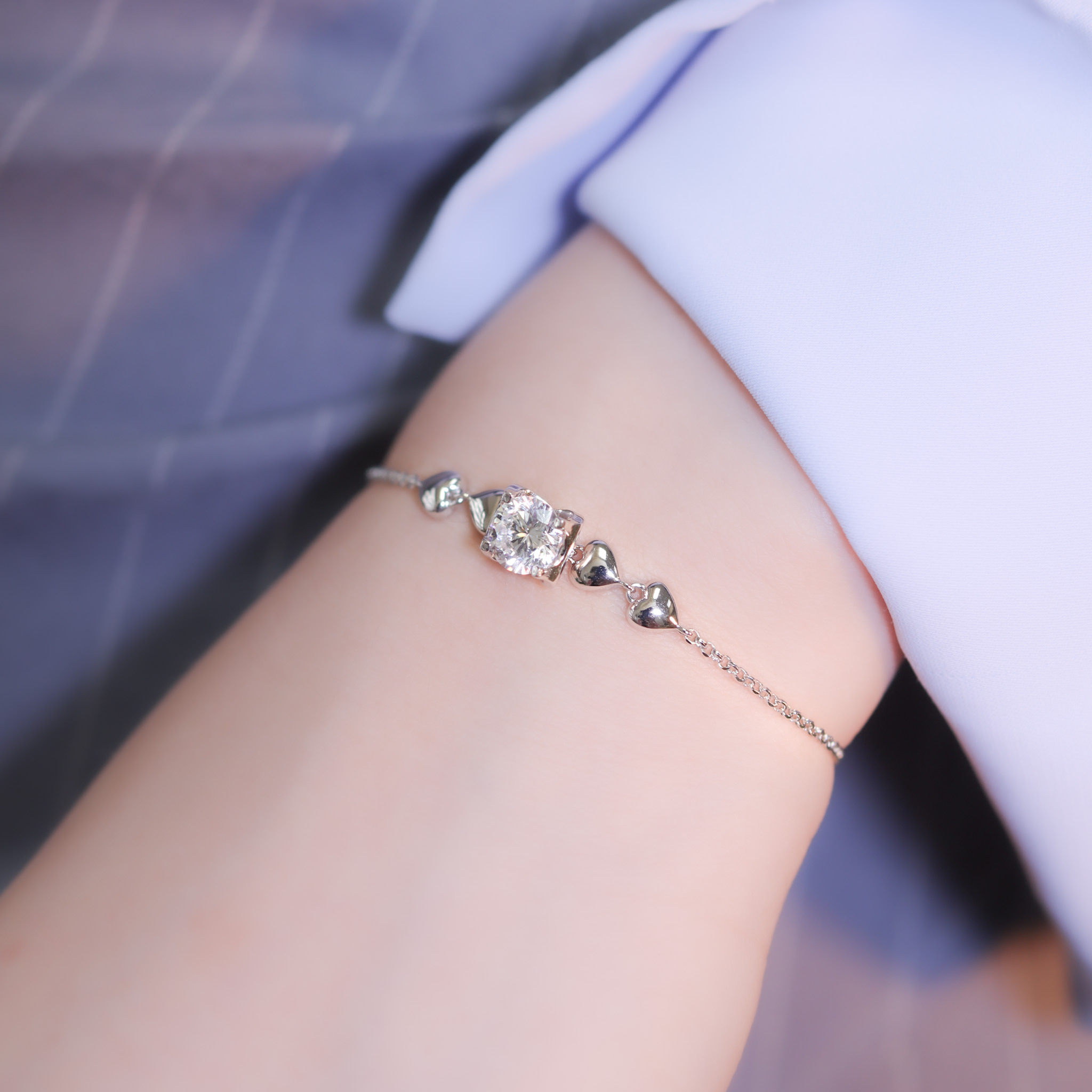 | 925 Silver | Bright Heart Bracelet | BR1127 |