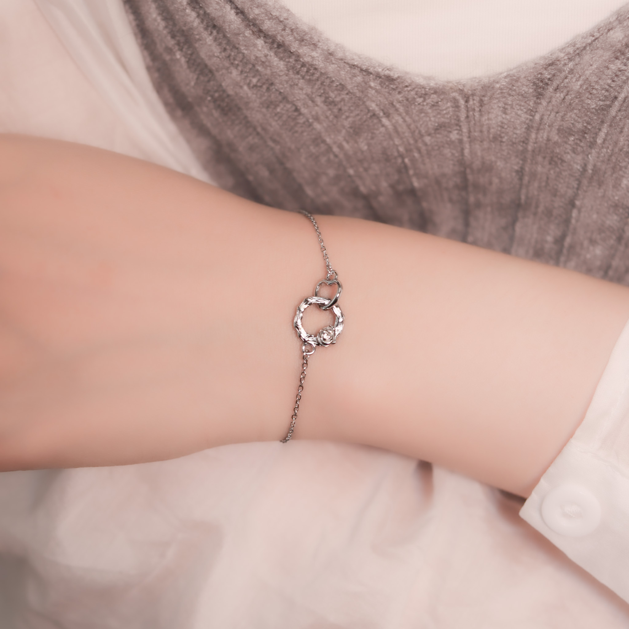 | 925 Silver | Rose Bracelet | BR1120 |