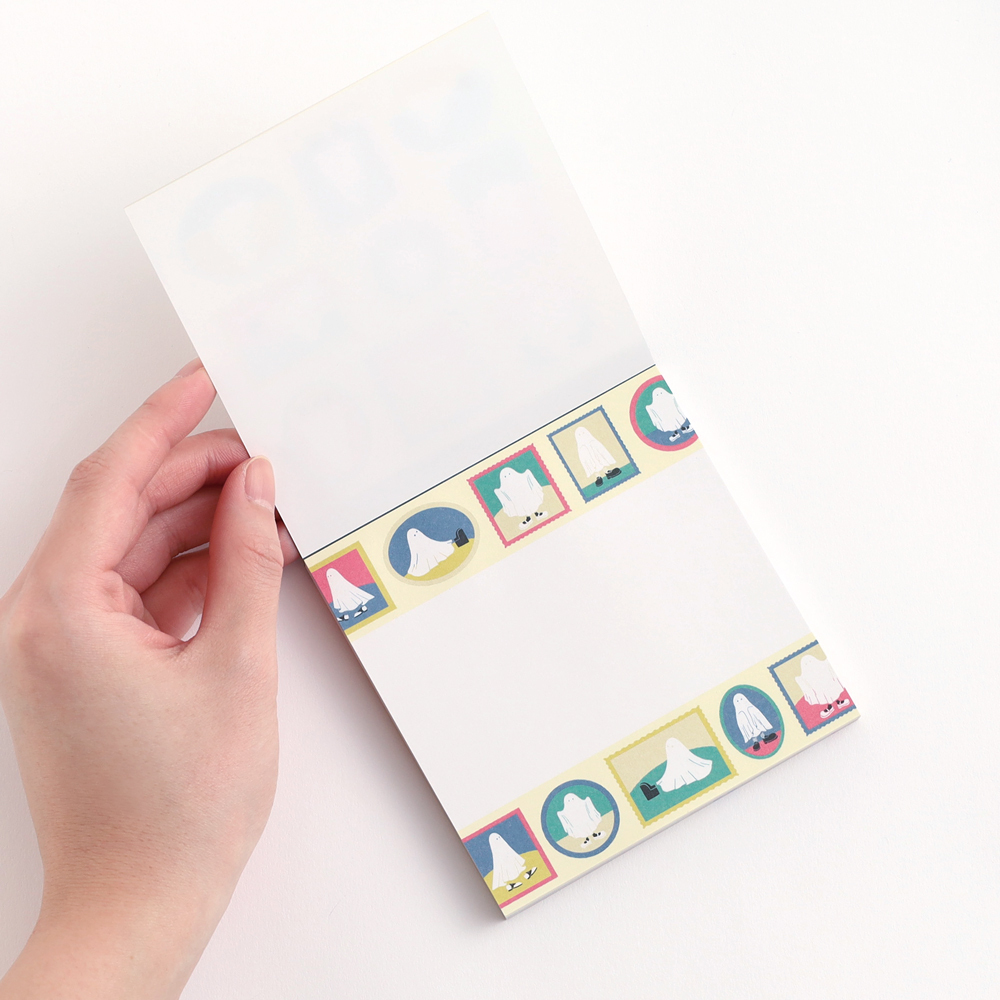 穿鞋幽靈 100枚方形便條本 ｜日本STUDY HOLIC