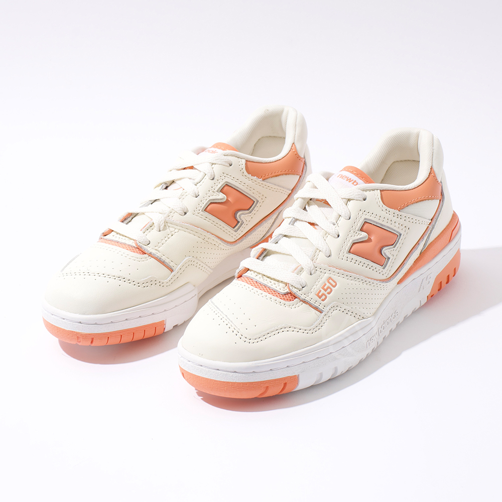 New Balance NB 550 女鞋 米橘色 運動 皮革 休閒 復古 休閒鞋 BBW550AJ