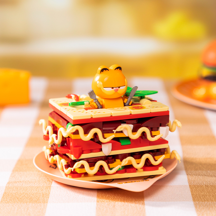 拼奇 加菲貓 起司千層麵 收藏積木(86807)