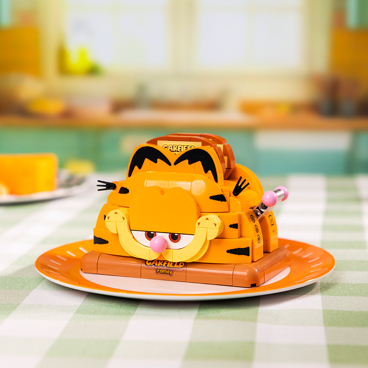 拼奇 加菲貓 香噴噴吐司機 收藏積木(86811)