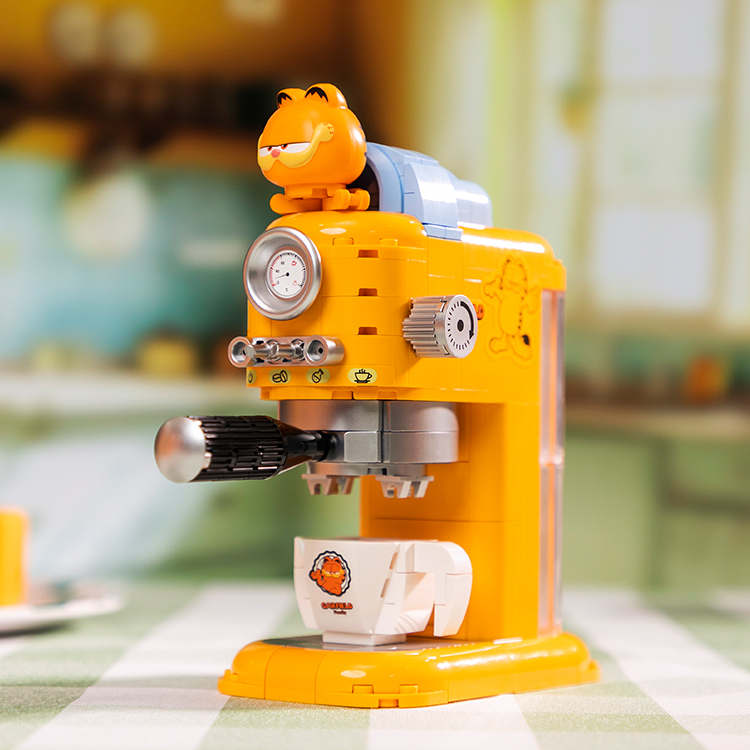 拼奇 加菲貓 懷舊咖啡機 收藏積木(86812)