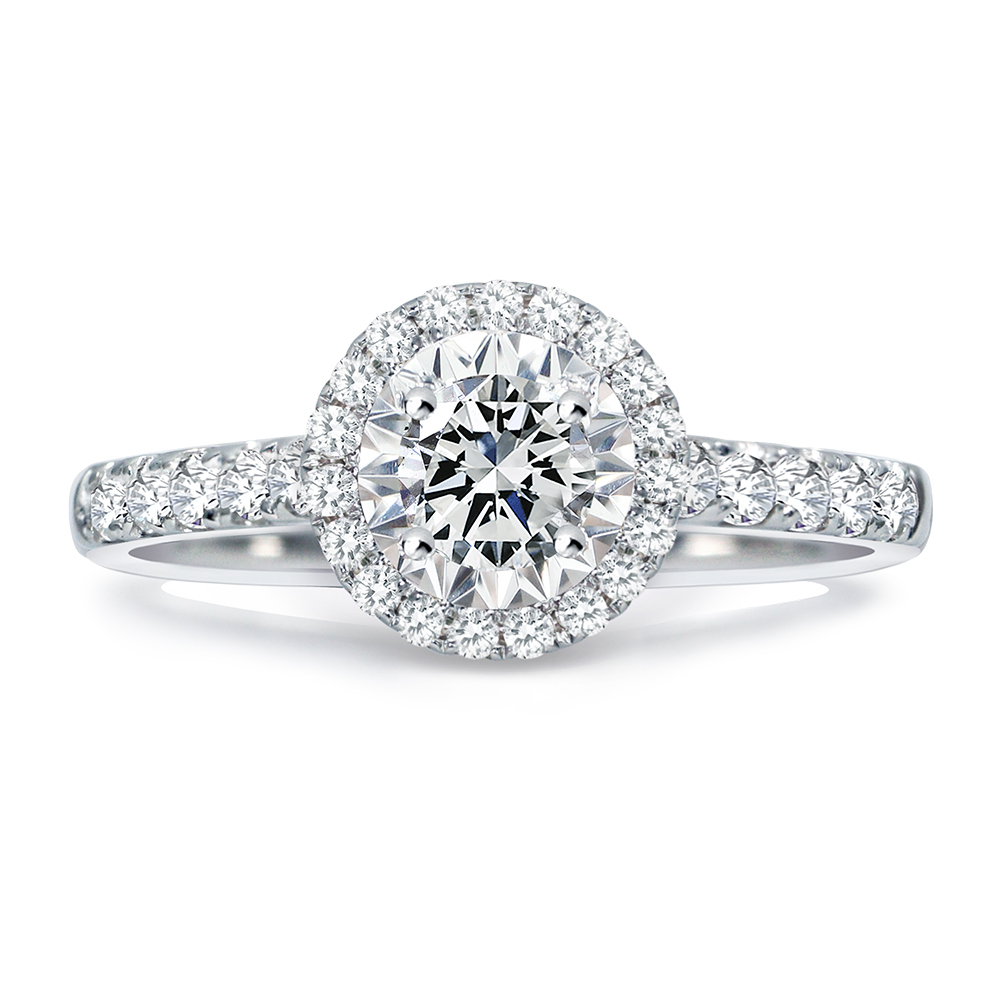 30分18K金豪華圍繞鑽石戒指