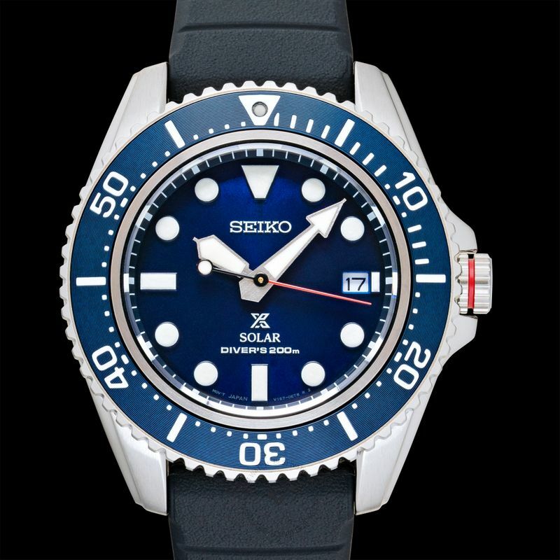 精工 Seiko Prospex SOLAR SBDJ055 / SNE593P1 Blue Dial Stainless Steel Men's Watch 太陽能潛水錶