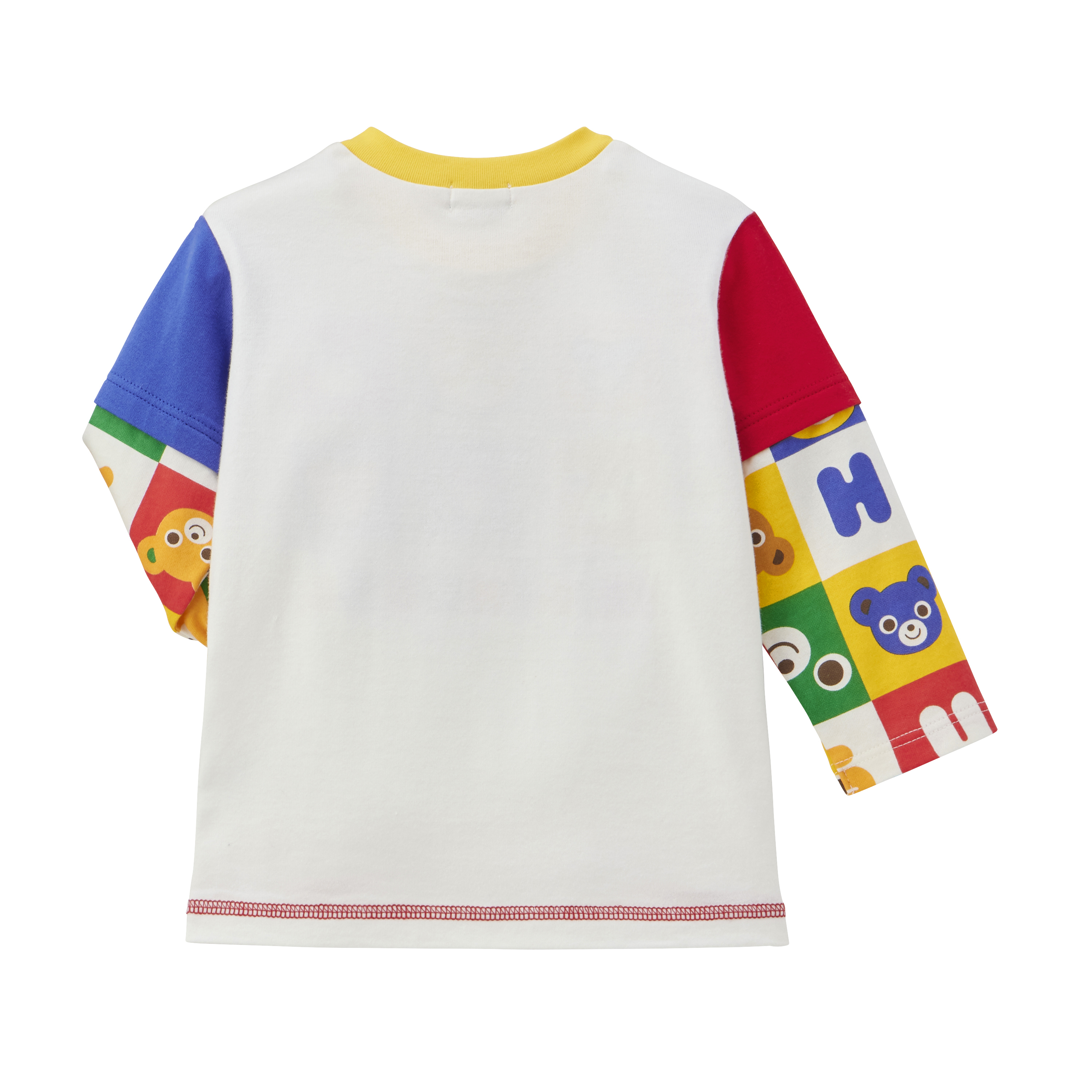 MH 假兩件長袖T恤