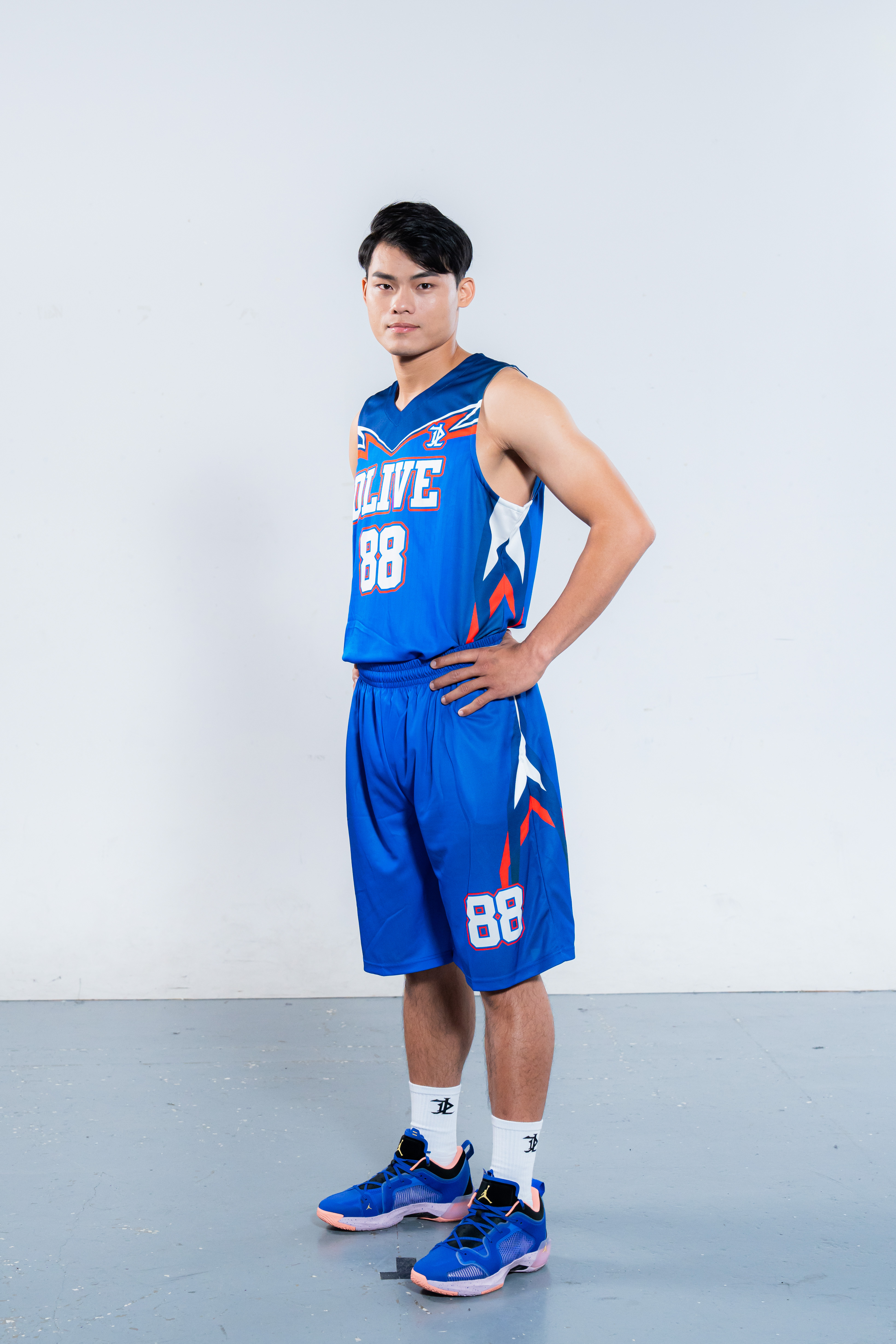 單面昇華V領籃球服 - 能源之泉