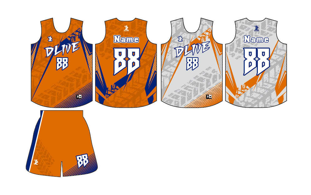 雙面昇華籃球服 - 所羅門