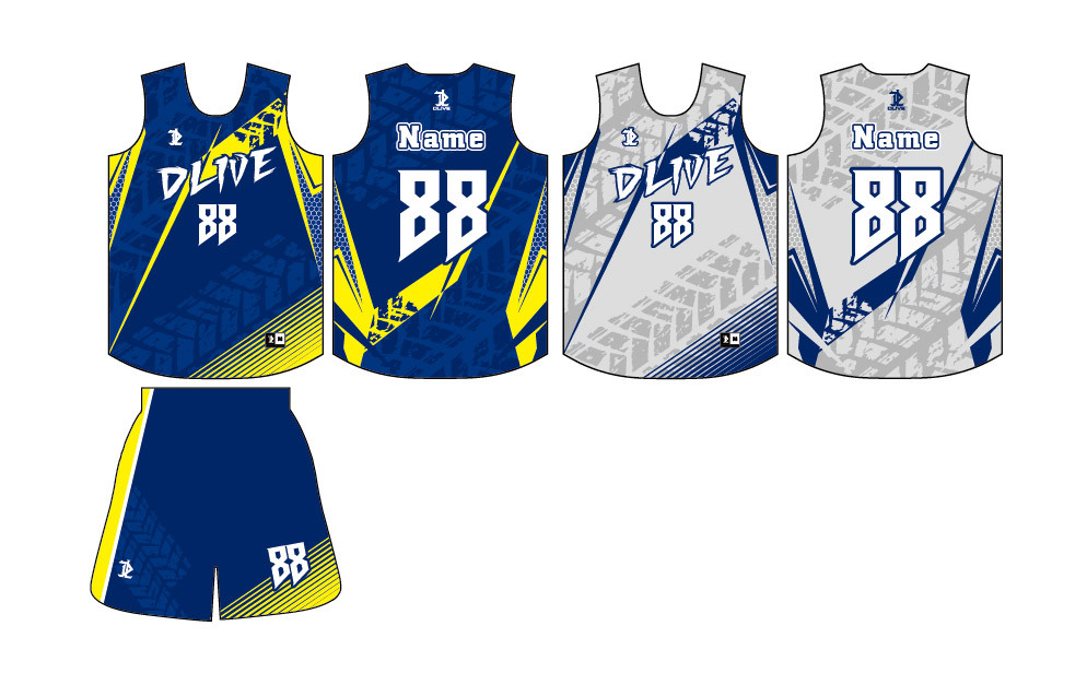 雙面昇華籃球服 - 所羅門